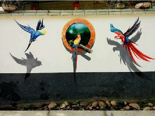 桃江视觉错位-3D墙绘设计