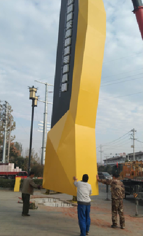 桃江标识标牌的安装方法。