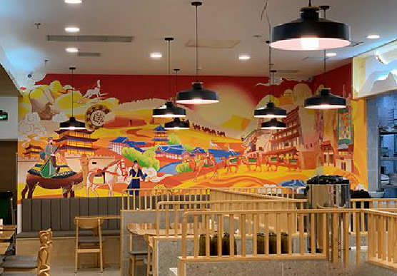 桃江商业空间彩绘介绍。